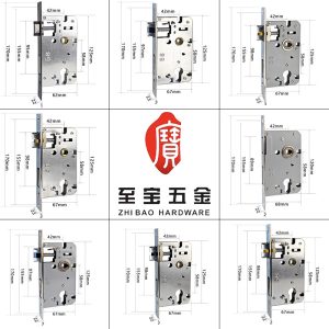 厂家直供卧室门锁58锁体家用室内房门锁室内木门锁静音分体锁T款