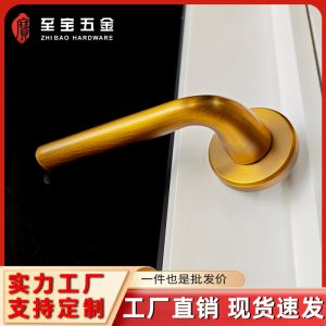 轻奢法式复古房门锁家用通用型静音室内卧室木门把手锁具分体锁