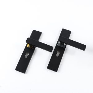 门把手黑色室内门执手锁工程木门压把锁 办公室锁具卧室门执手锁