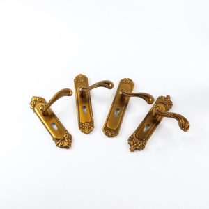 欧式静音门锁黄古铜室内压把执手锁卧铝合金室内门锁厂家批发