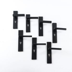 批发室内黑色卧室门把手锁工程静音执手五金锁具把手批发机械门锁